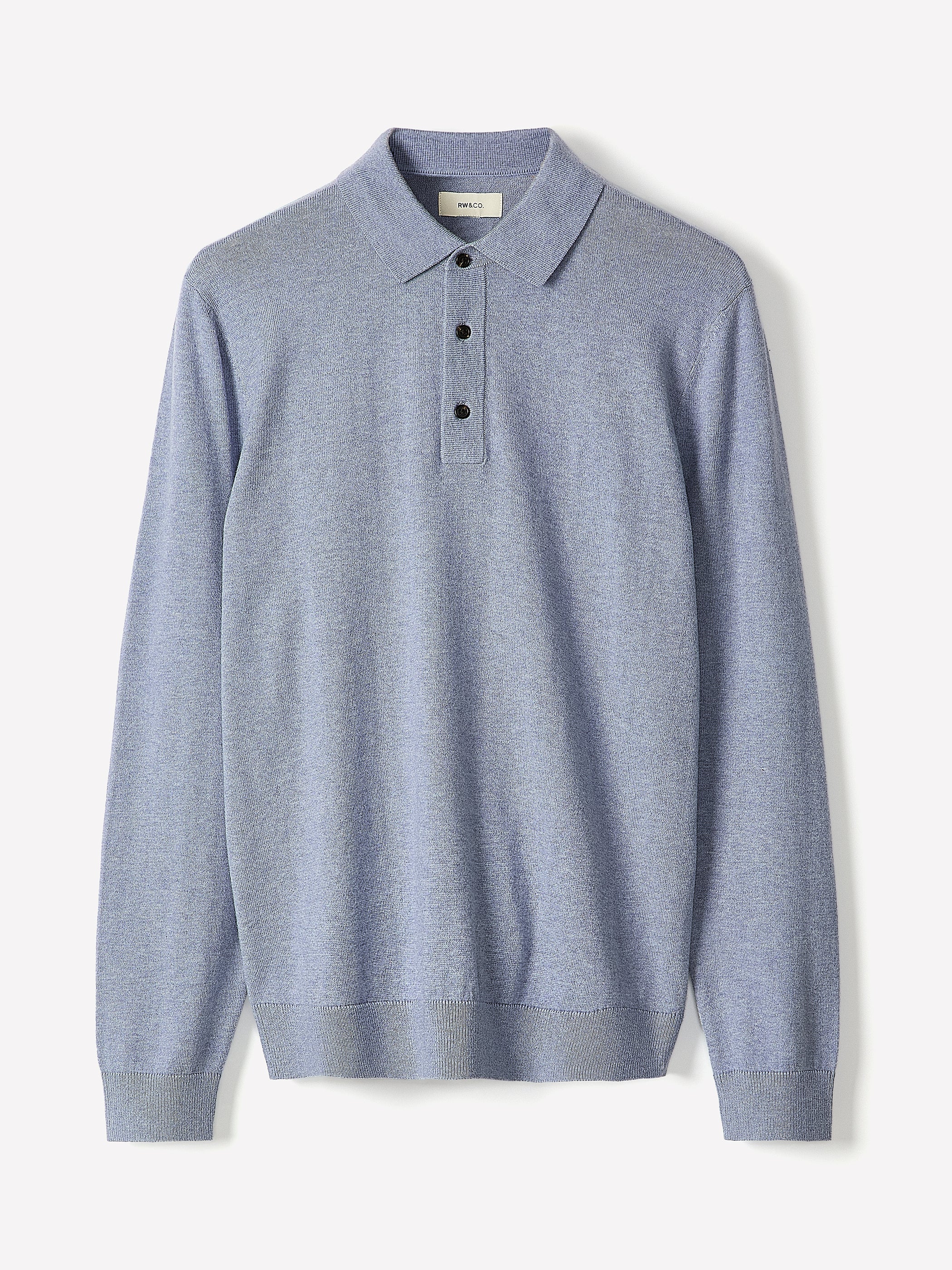 Long-Sleeve Polo Sweater