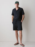 Ribbed Sweater Short with Elastic Waistband