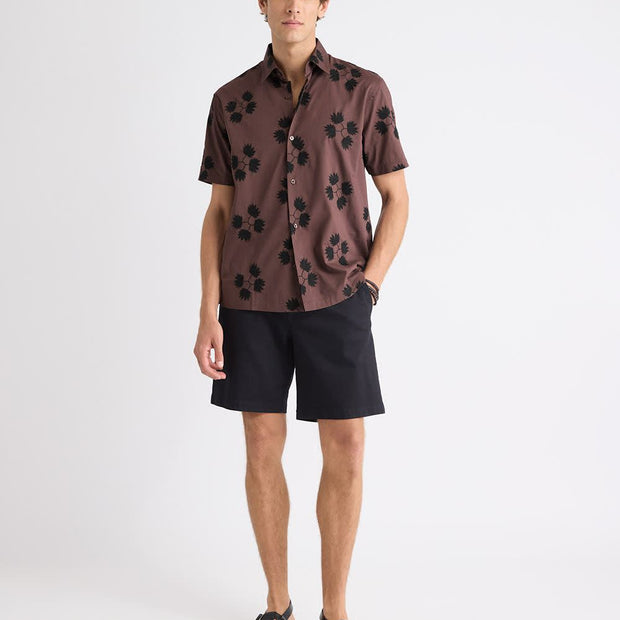 Short-Sleeve Shirt with Embroidered Details