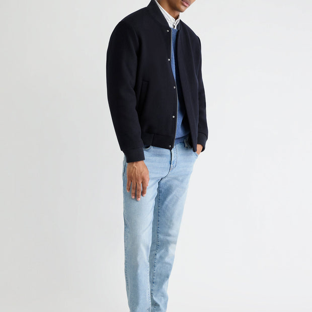 Wool-Blend Bomber Jacket