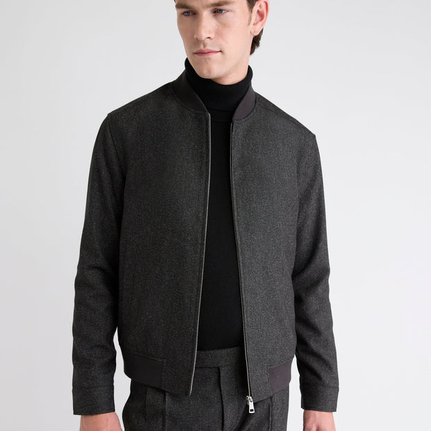 Tweed Bomber Jacket