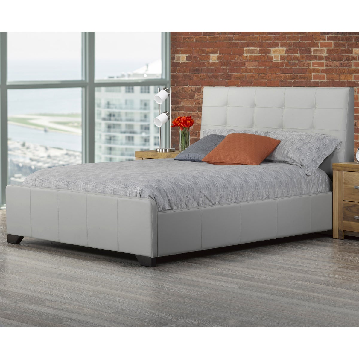 Epic Top Grain Leather Bed