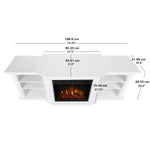 Real Flame Valmont Media Console Electric Fireplace