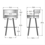 Amisco Browser Brown Frame and Cream Seat Bar or Counter Stool