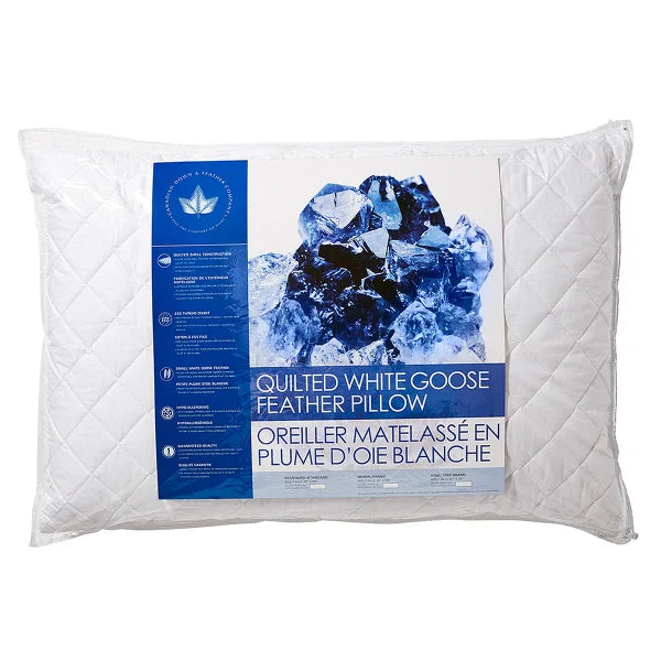 Canadian Down & Feather Company Quilted White Goose Feather Pillow 4-pack