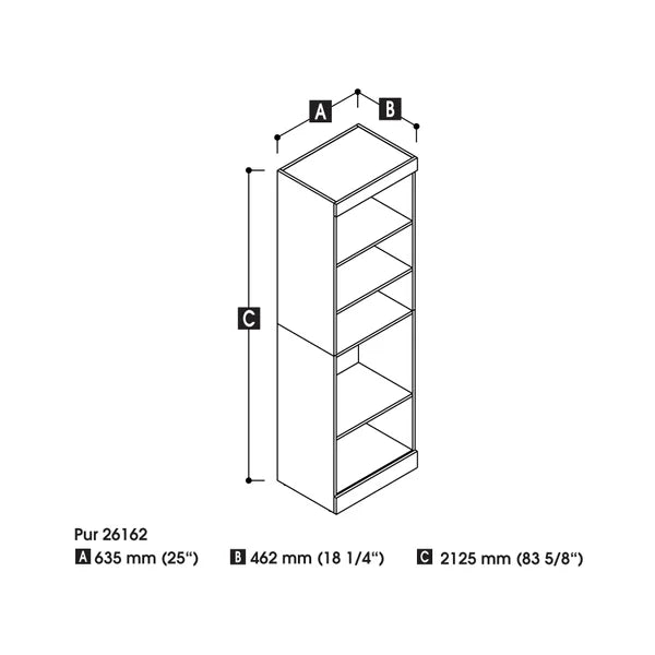 Boutique 63.5 cm (25 in.) Storage unit