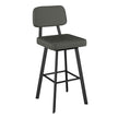 Amisco Clarkson Grey Bar or Counter Stool