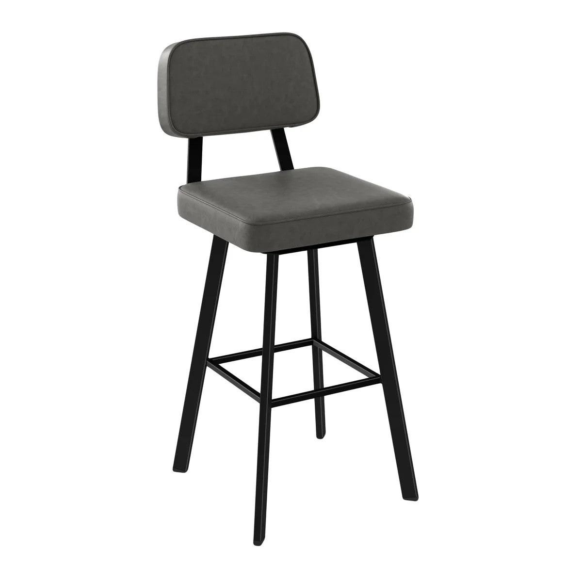 Amisco Clarkson Grey Bar or Counter Stool