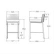Amisco Fairfield Bar or Counter Stool