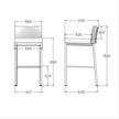 Amisco Fairfield Cream Bar or Counter Stool