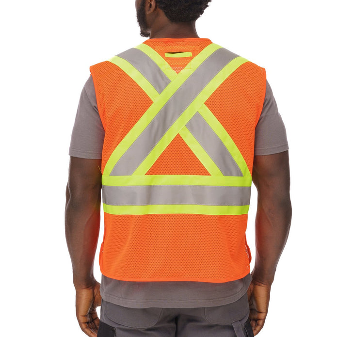 Holmes Workwear High-Visibility 5-point Tear-away Vest, 3-pack