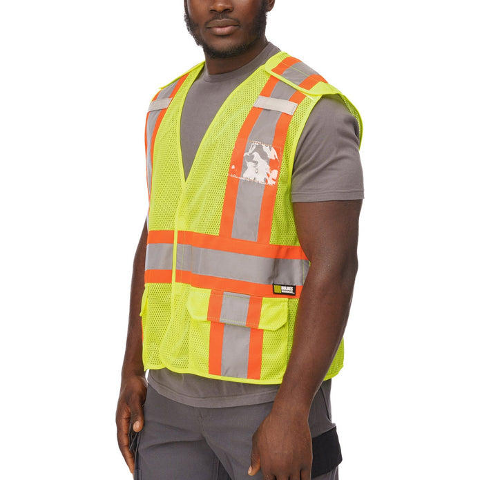 Holmes Workwear High-Visibility 5-point Tear-away Vest, 3-pack