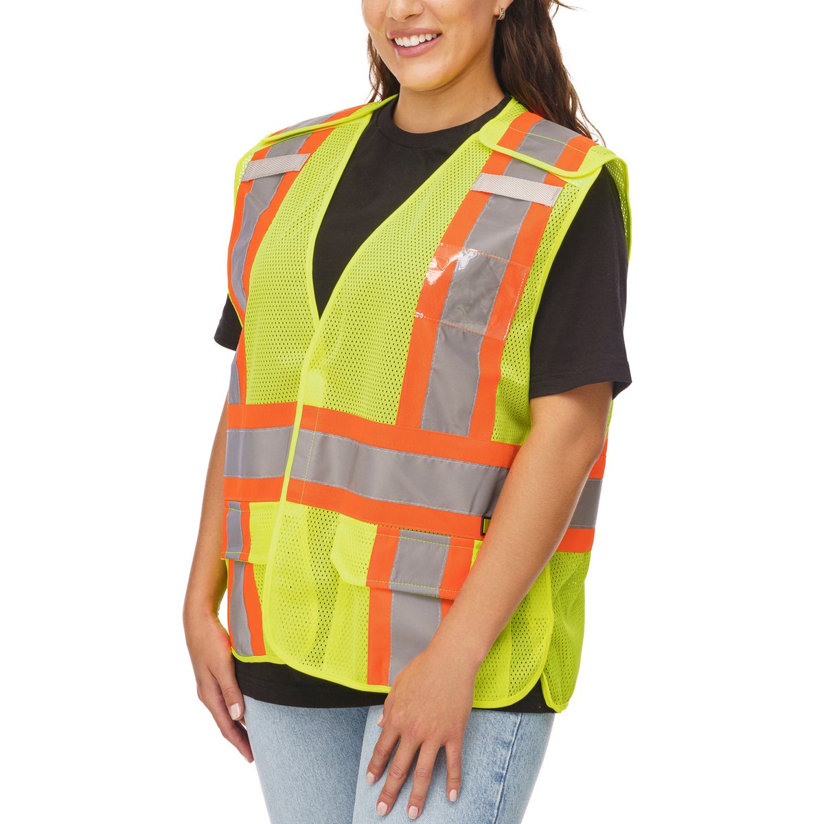 Holmes Workwear High-Visibility 5-point Tear-away Vest, 3-pack