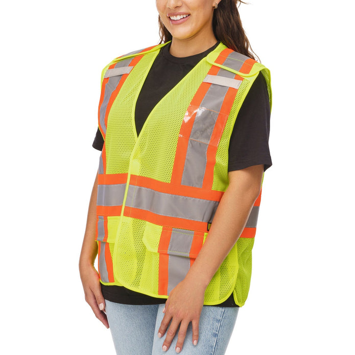 Holmes Workwear High-Visibility 5-point Tear-away Vest, 3-pack