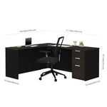 Bestar Pro-Concept Plus L-shaped Desk