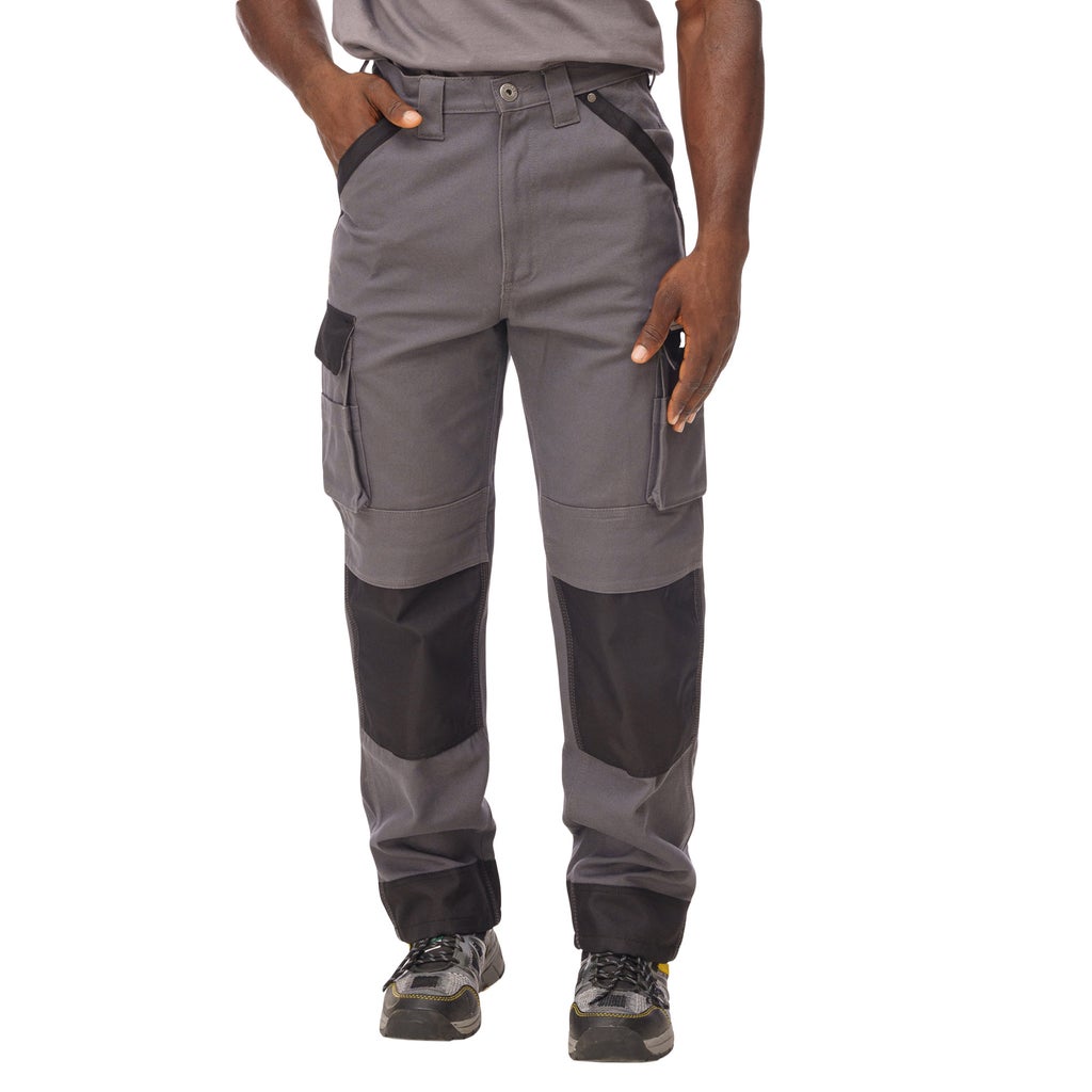 Holmes Workwear Canvas Cargo Pants - Grey