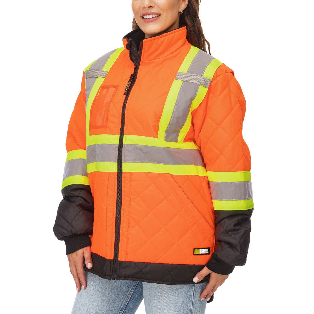 Holmes Workwear High-visibility Quilted Freezer Jacket