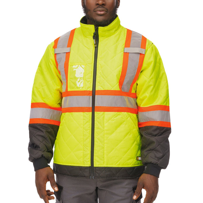 Holmes Workwear High-visibility Quilted Freezer Jacket