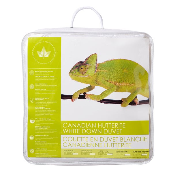 Canadian Down & Feather Company Regular Weight Hutterite White Duck Down Duvet