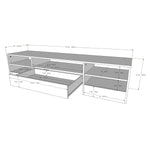 Cleveland Black 182.2 cm (71.8 in.) Television Stand