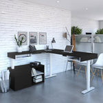 Bestar Viva L-shaped Height-adjustable Workstation