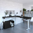 Bestar Viva L-shaped Height-adjustable Workstation
