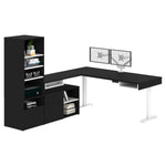 Bestar Viva L-shaped Height-adjustable Workstation
