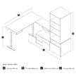 Bestar Viva L-shaped Height-adjustable Workstation