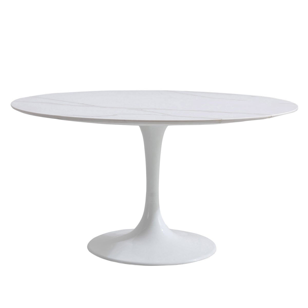 Orchid Round Solid Quartz Dining Table, 111.8 cm (44 in.) Diameter