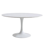 Orchid Round Solid Quartz Dining Table, 111.8 cm (44 in.) Diameter