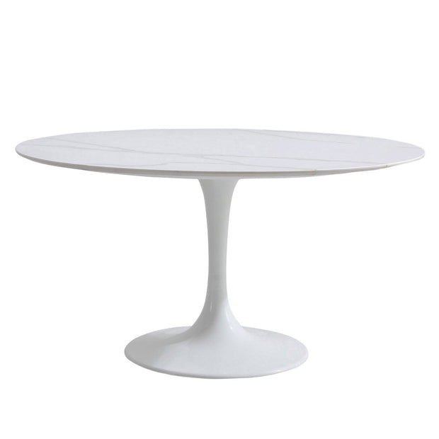 Orchid Round Solid Quartz Dining Table, 111.8 cm (44 in.) Diameter