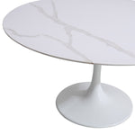 Orchid Round Solid Quartz Dining Table, 111.8 cm (44 in.) Diameter