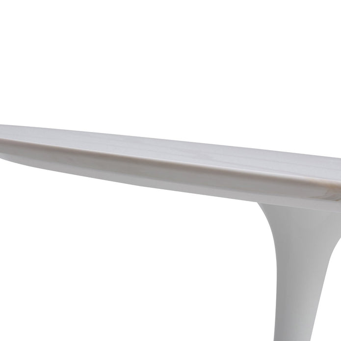 Orchid Round Solid Quartz Dining Table, 111.8 cm (44 in.) Diameter