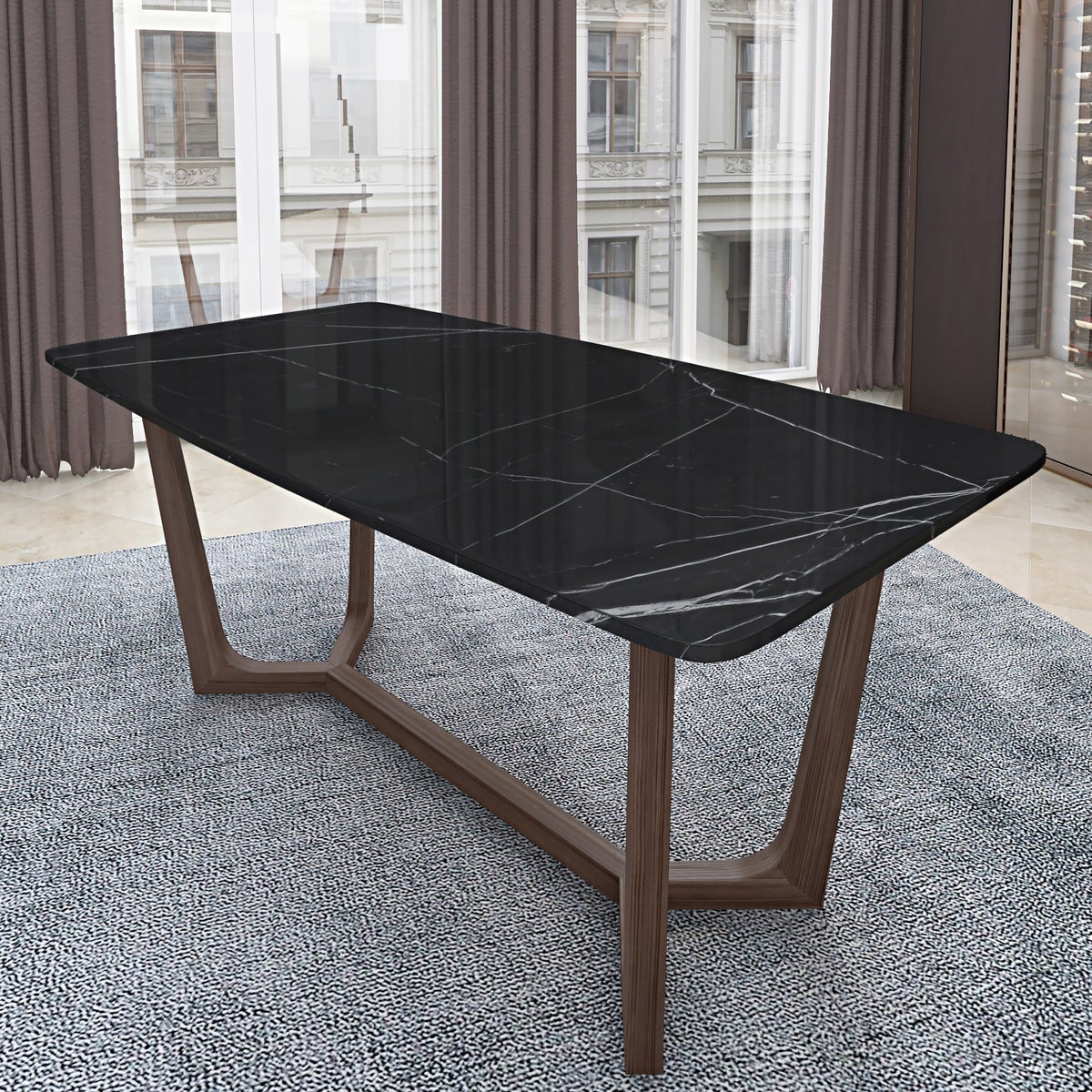 Adelaide Solid Quartz Dining Table, 182.9 cm (72 in.)