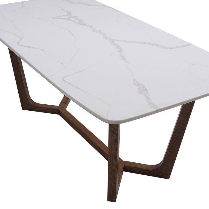 Adelaide Solid Quartz Dining Table, 182.9 cm (72 in.)