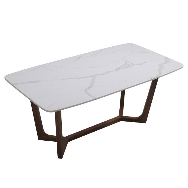 Adelaide Solid Quartz Dining Table, 182.9 cm (72 in.)