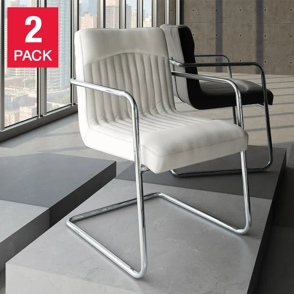 Nella Top Grain Leather Armchair, 2-pack