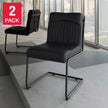 Nella Top Grain Leather Chair, 2-pack