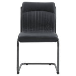 Nella Top Grain Leather Chair, 2-pack