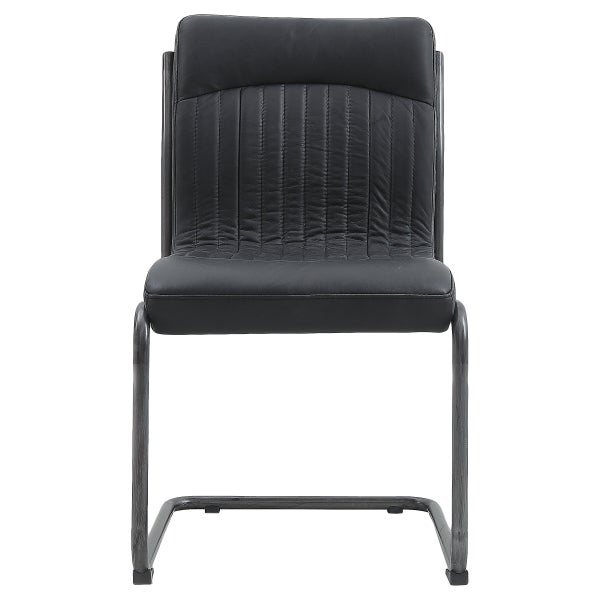 Nella Top Grain Leather Chair, 2-pack
