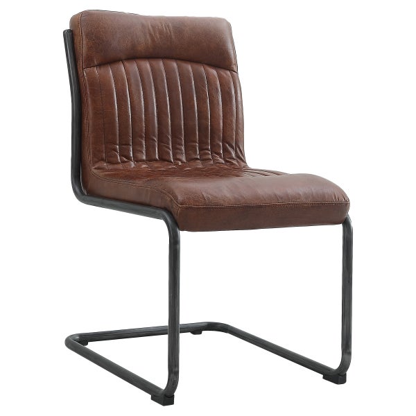Nella Top Grain Leather Chair, 2-pack