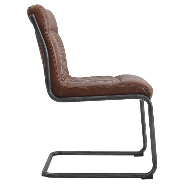 Nella Top Grain Leather Chair, 2-pack