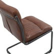 Nella Top Grain Leather Chair, 2-pack