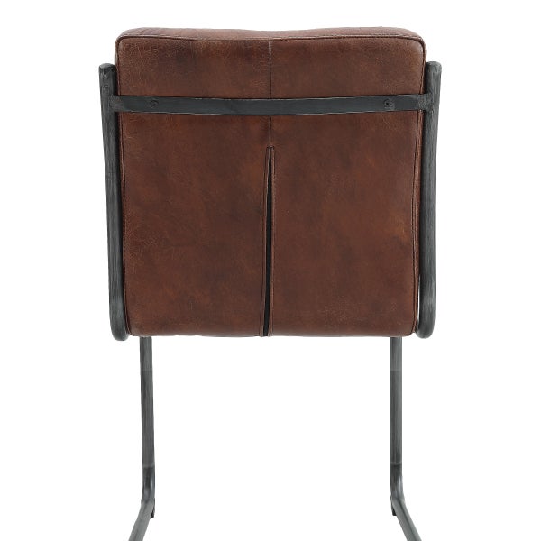 Nella Top Grain Leather Chair, 2-pack