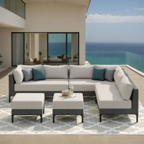 Aberdeen 5-piece Patio Sectional Conversation Set