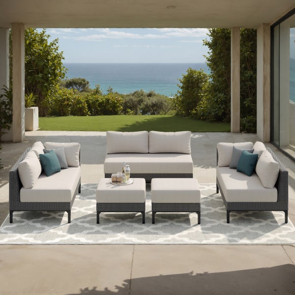 Aberdeen 5-piece Patio Sectional Conversation Set