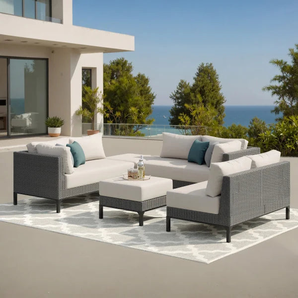 Aberdeen 5-piece Patio Sectional Conversation Set