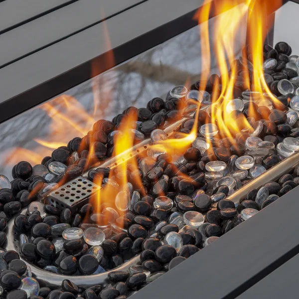 Gale Rectangular Aluminum Convertible LP/NG Fire Table