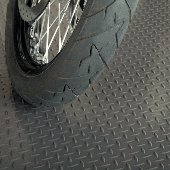 G-Floor Diamond Tread Roll Out Flooring in Slate Grey