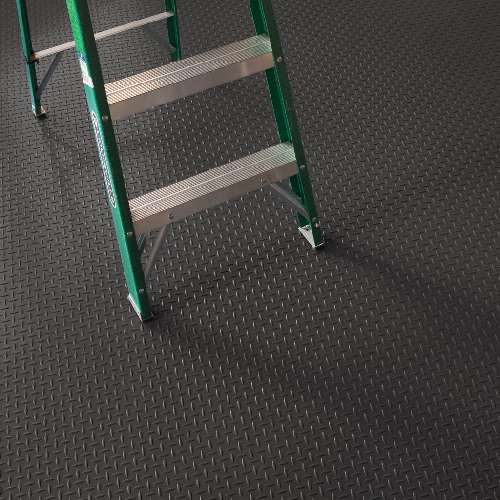 G-Floor Diamond Tread Roll Out Flooring in Slate Grey